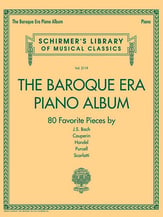 The Baroque Era Piano Album piano sheet music cover